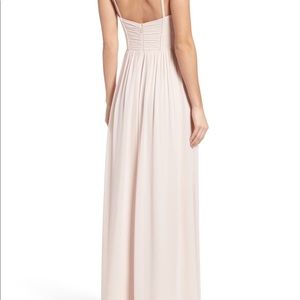 Hailey Paige Ruffle Detail A-Line Chiffon Gown